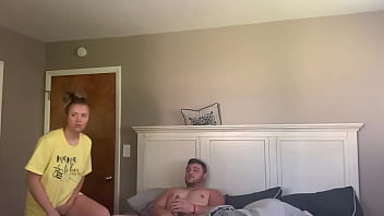 Wife's neighbor gets drilled by her husband while she's away